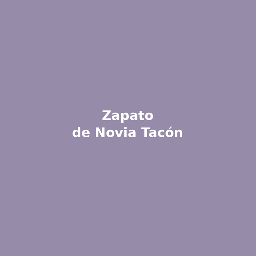 Zapato de Novia Tacón